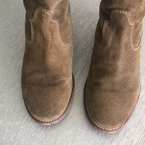 Isabel Marant Olive Suede Ankle Boots size 7 - Picture 6 of 14